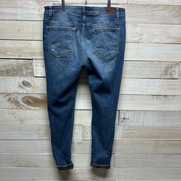 Judy Blue Skinny Fit Jeans Blue Camo Distressed Medium Wash Womens 15/32 Stretch - Picture 9 of 15